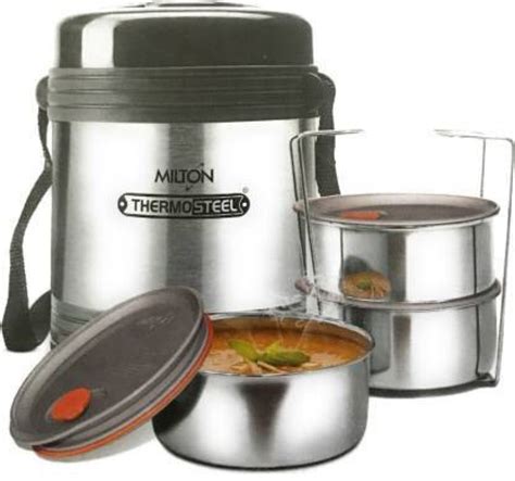 thermosteel legend 3 container stainless steel tiffin box|milton legend 3 tiffin box.